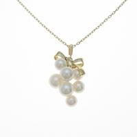 ミキモト リボン アコヤパールネックレス