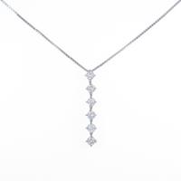 K14WG ダイヤモンドネックレス