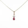 K18YG ルビーネックレス