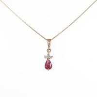 K18YG ルビーネックレス