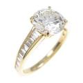 【リメイク】K18YG ダイヤモンドリング 1．593ct・I・SI1・GOOD