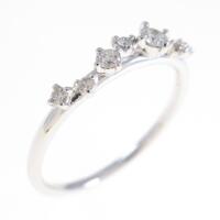 K18WG ダイヤモンドリング