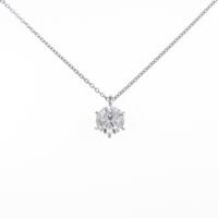 【リメイク】プラチナダイヤモンドネックレス 1．013ct・F・SI2・GOOD