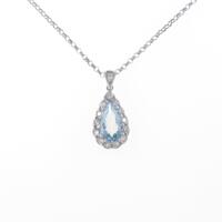 750WG／K18WG アクアマリンネックレス