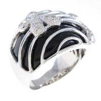 K18WG オニキスリング