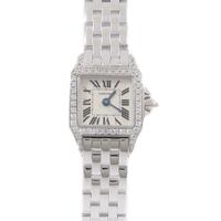 カルティエ WF9005Y8 ミニサントスドゥモワゼル WG／D クォーツ