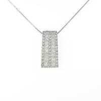 K18WG ダイヤモンドネックレス