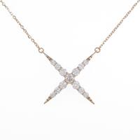 K18PG ダイヤモンドネックレス