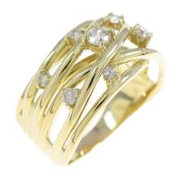 K18YG ダイヤモンドリング