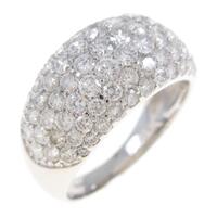 PT パヴェ ハーフエタニティ ダイヤモンドリング