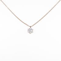 【リメイク】K18PG ダイヤモンドネックレス 0．327ct・J・VS1・EXT