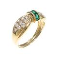 750YG エメラルドリング