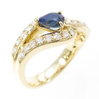 750YG サファイヤリング