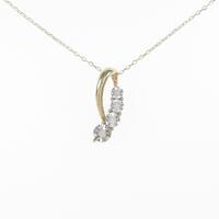 K10YG／K10WG ダイヤモンドネックレス