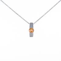 K18WG ガーネットネックレス