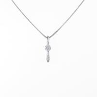 K18WG ダイヤモンドネックレス