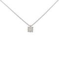 K18WG ダイヤモンドネックレス 0．306ct・H・SI1・VG