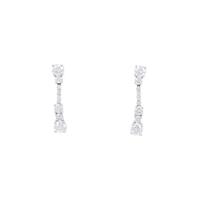 K18WG ダイヤモンドピアス