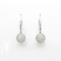 K18WG ダイヤモンドピアス