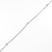 K18WG ダイヤモンドブレスレット