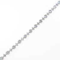 K18WG ダイヤモンドブレスレット