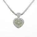 K18WGダイヤモンドネックレス 2．013ct・VLY・SI1・ハートシェイプ