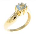 K18YG アクアマリンリング
