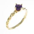 K18YG アメジストリング