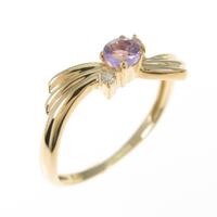 K18YG アメジストリング