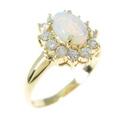 K18YG オパールリング