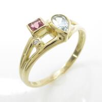 K18YG カラーストーンリング