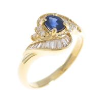 K18YG サファイヤリング