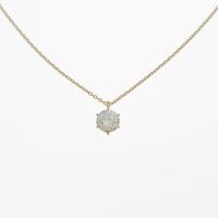 K18YG ダイヤモンドネックレス 0．521ct・H・VS1・GOOD