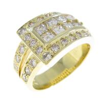 K18YG ダイヤモンドリング