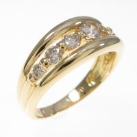 K18YG ダイヤモンドリング