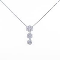 PT フラワー ダイヤモンドネックレス