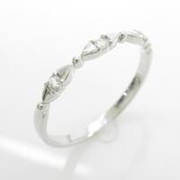 【リメイク】K18WG スリーストーン ダイヤモンドリング