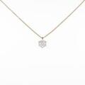 【リメイク】K18YG ダイヤモンドネックレス 0．418ct・H・SI2・VG