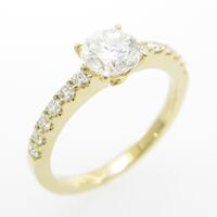 【リメイク】K18YG ダイヤモンドリング 0．623ct・G・SI1・GOOD