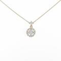 【新品】K18YG ダイヤモンドネックレス 0．202ct・F・SI2・GOOD