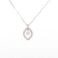 【新品】プラチナ ダイヤモンドネックレス 0．244ct・F・SI2・GOOD