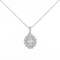 プラチナダイヤモンドネックレス 0．305ct・I・SI1・オーバルカット