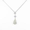 プラチナダイヤモンドネックレス 1．131ct・VLY・VS2・ペアシェイプ