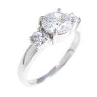 プラチナダイヤモンドリング 0．760ct・D・SI2・GOOD