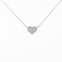 ポンテヴェキオ ハート ダイヤモンドネックレス