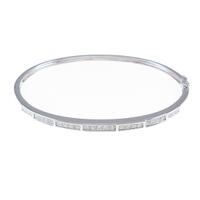 K18WG ダイヤモンドバングル