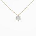 【リメイク】K18YG ダイヤモンドネックレス 1．005ct・J・VS2・F