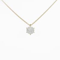 【リメイク】K18YG ダイヤモンドネックレス 1．005ct・J・VS2・F