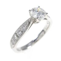 【リメイク】プラチナダイヤモンドリング 0．442ct・E・VS1・VG