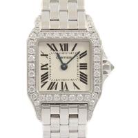 カルティエ WF9003Y8 サントスドゥモワゼル WG／D クォーツ